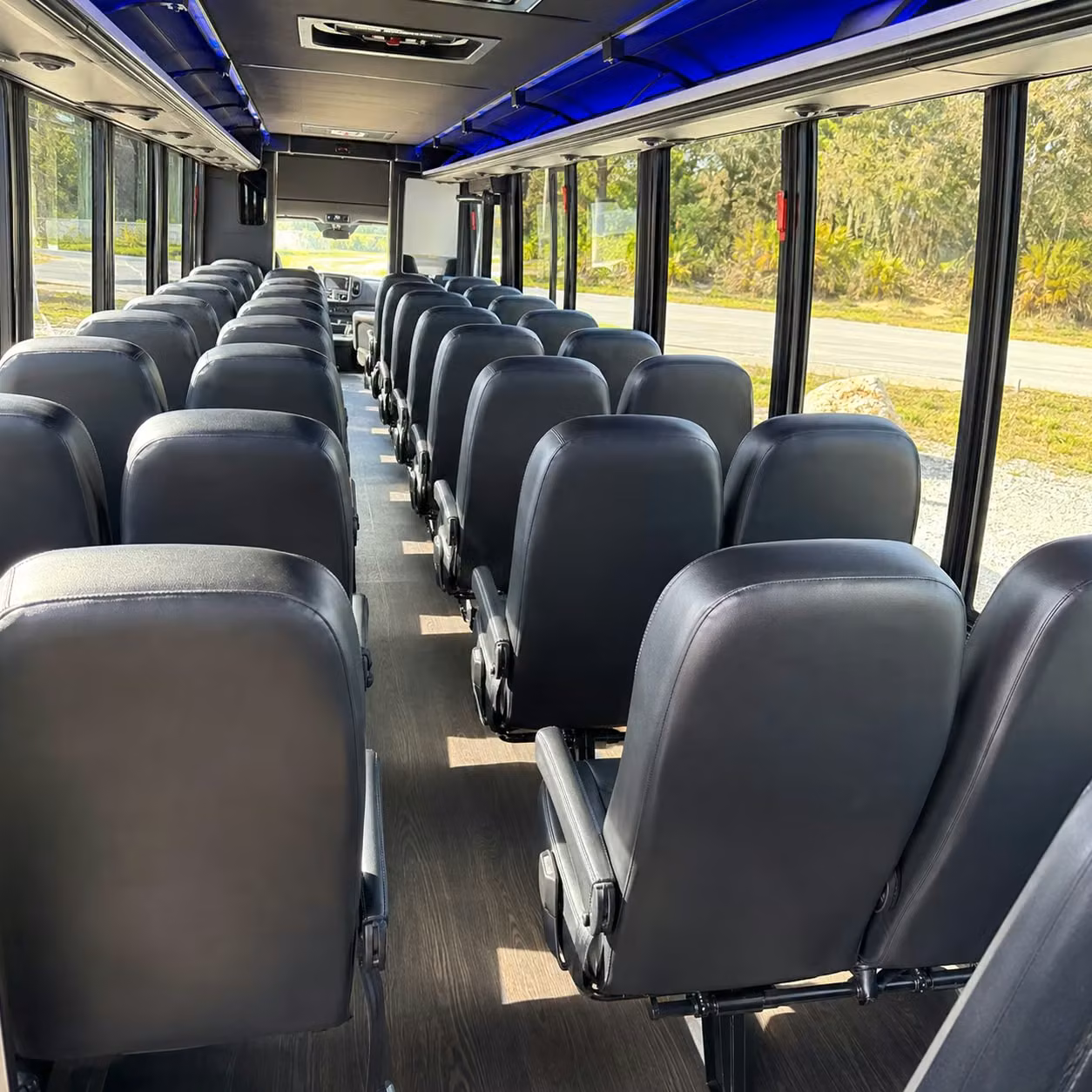 25 passenger minibus inside