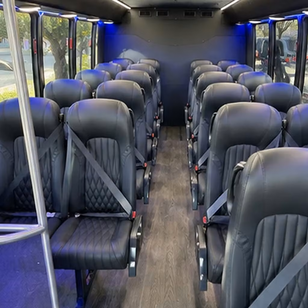 28 passenger minibus interior