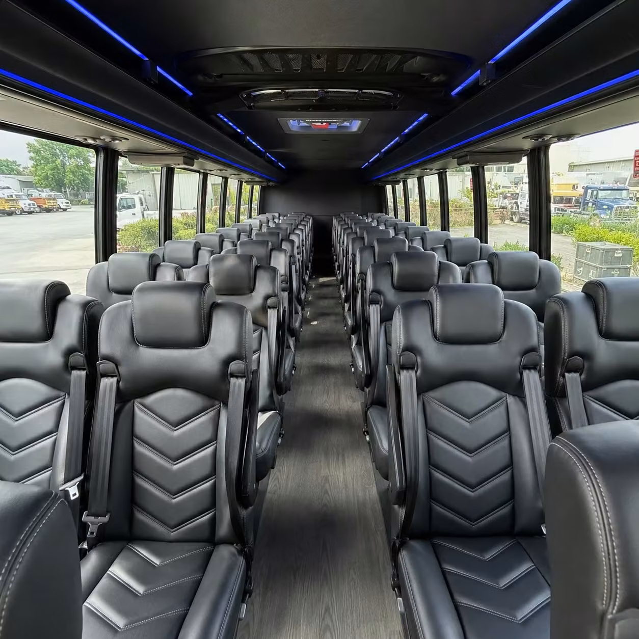 35 passenger minibus inside