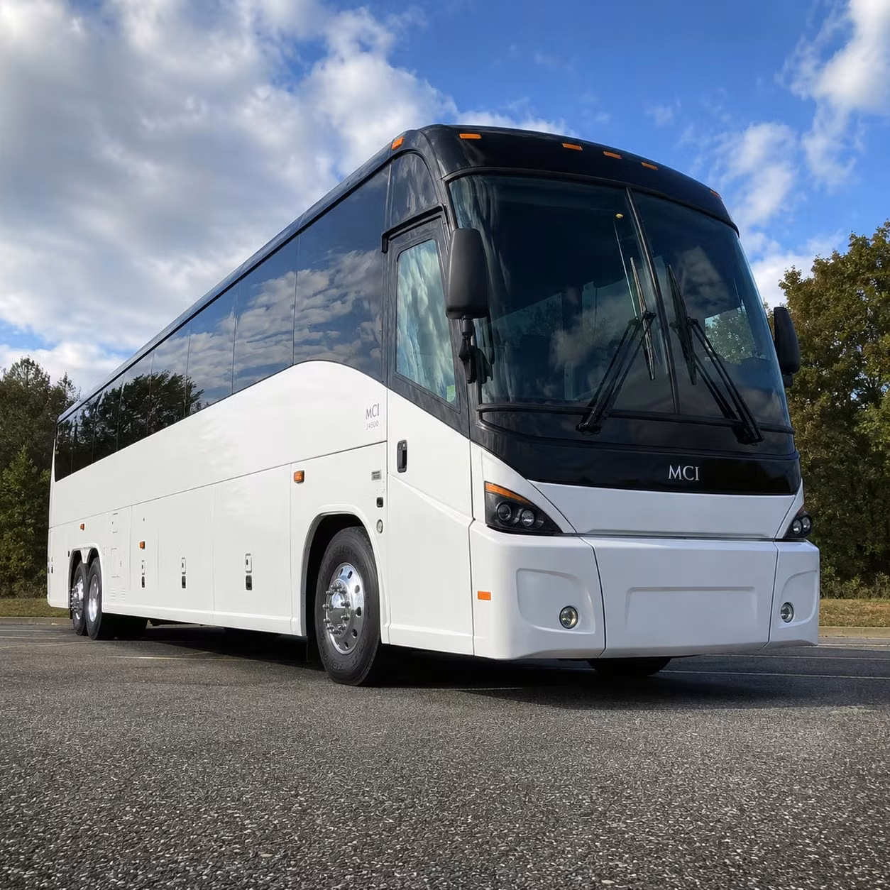 lexington charter bus rental exterior