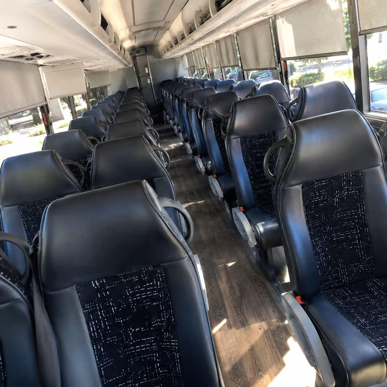 lexington charter bus rental inside
