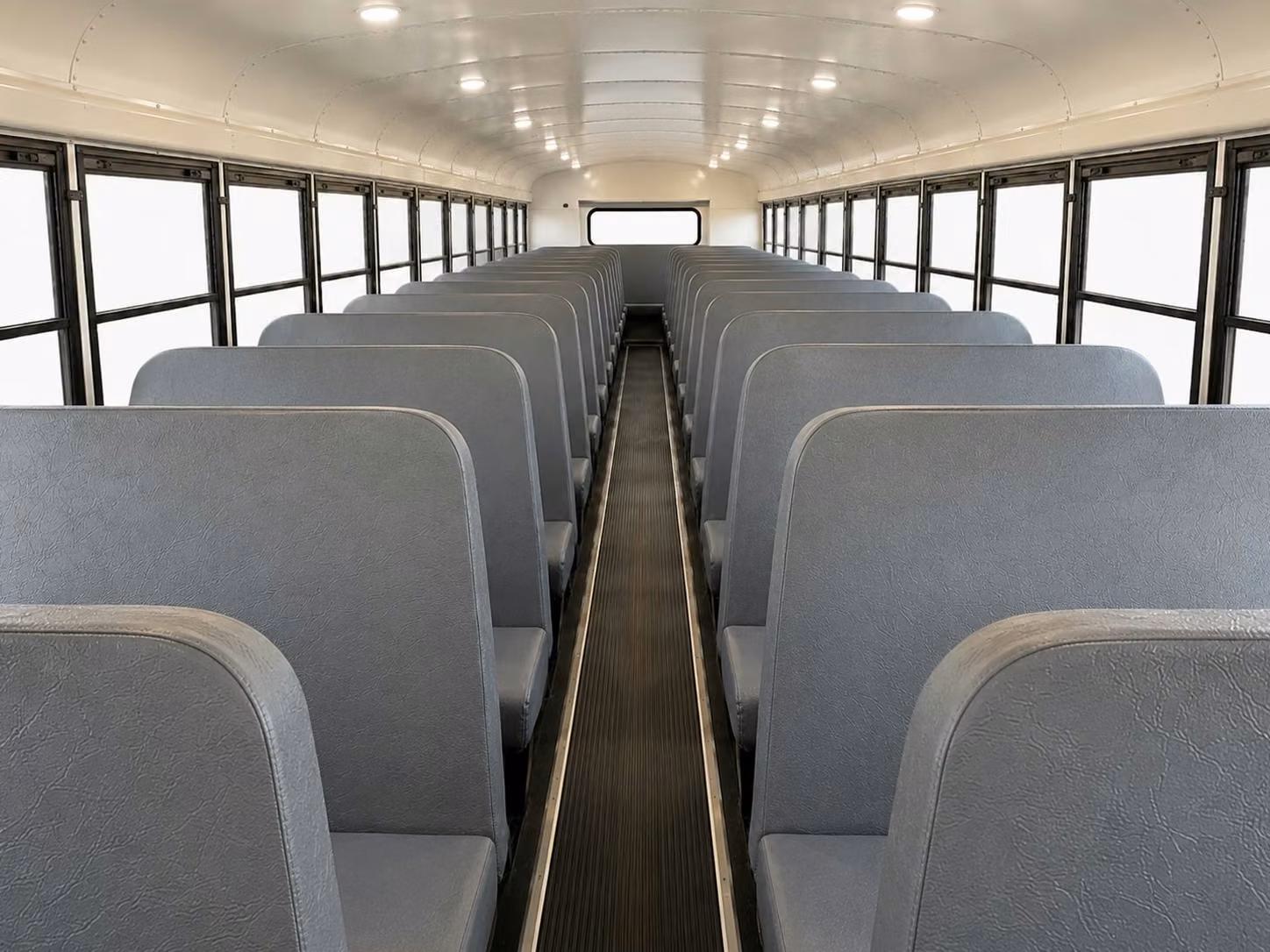 school bus inside