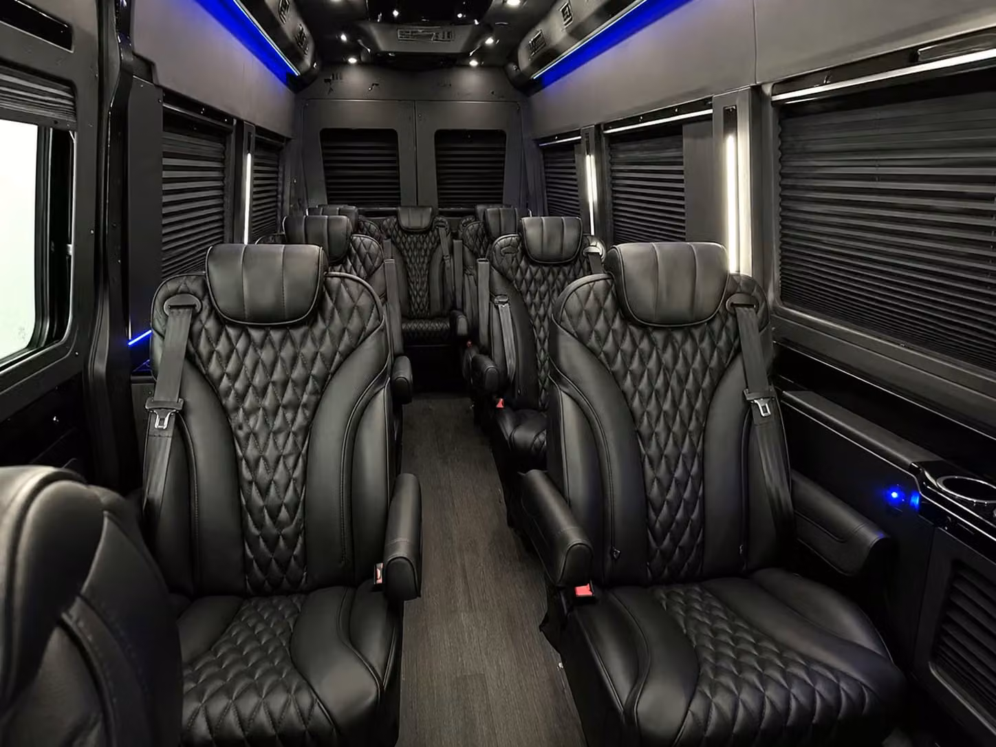 sprinter van with driver inside